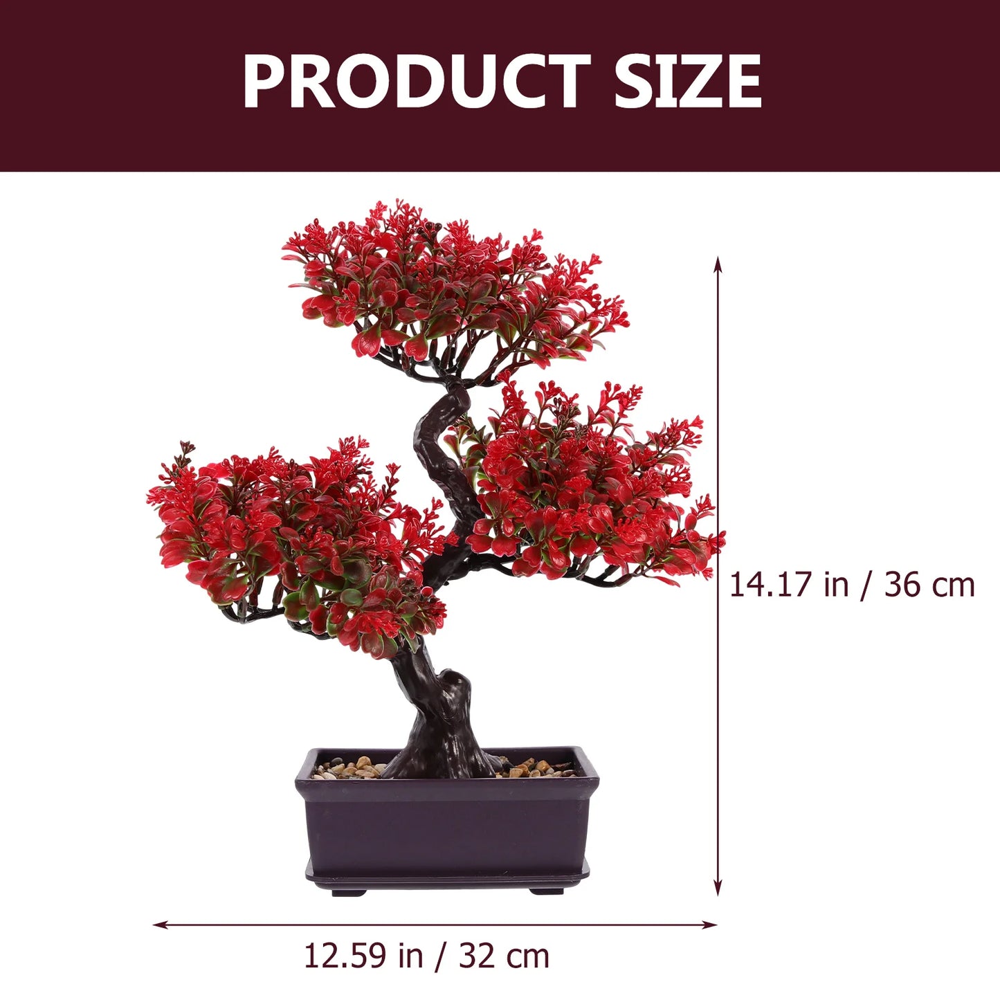 Fake Potted Bonsai Plant