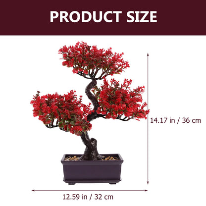 Fake Potted Bonsai Plant