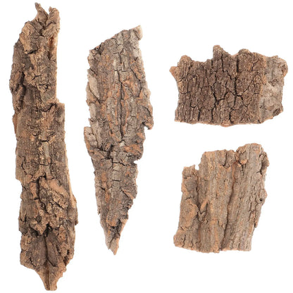 4Pc Natural Cork Bark Flat Reptile Tree Bark