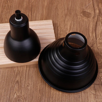 Reptile Light Fixtures Animals Heat Lamp Protector Lampshade Shell Metal Supplies Reflector Dome Heating Habitat Lighting