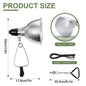 Reptile Lamp Set-Lighting 300W-Aluminum Reptile Heating Lamp Stand