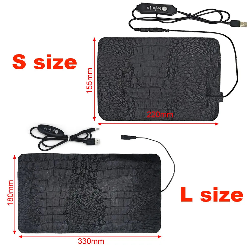 Pet Reptile Electric Heating Pad - Adjustable 3 gear temperature Controller