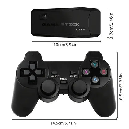 Video Game Console 2.4G Double Wireless Controller 4K HDMI for PS1/SFC/NES TV & PC