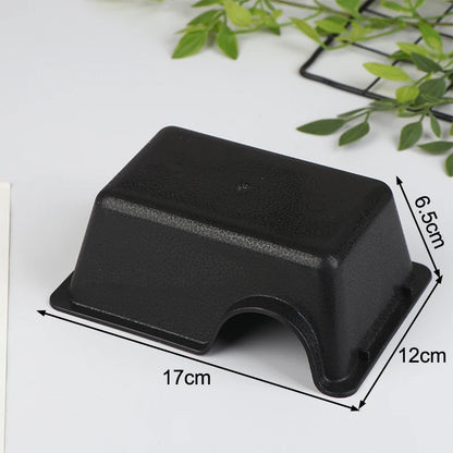 Reptile Enclosure Black Ventilation Hiding Cave