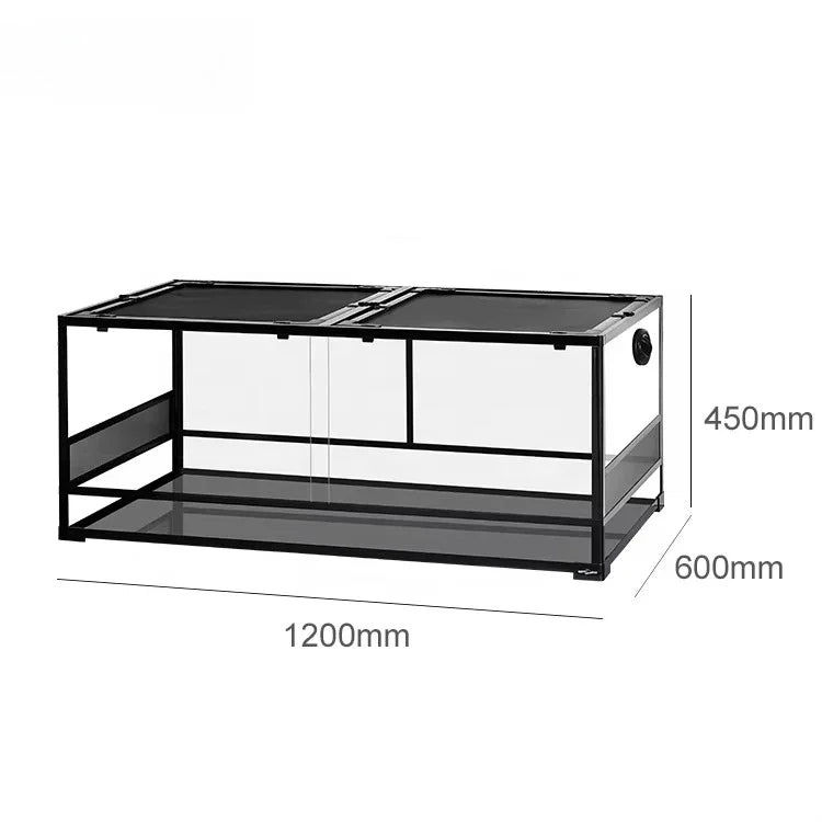 90 gallon Tank Reptile Terrarium w/ Sliding Front Doors