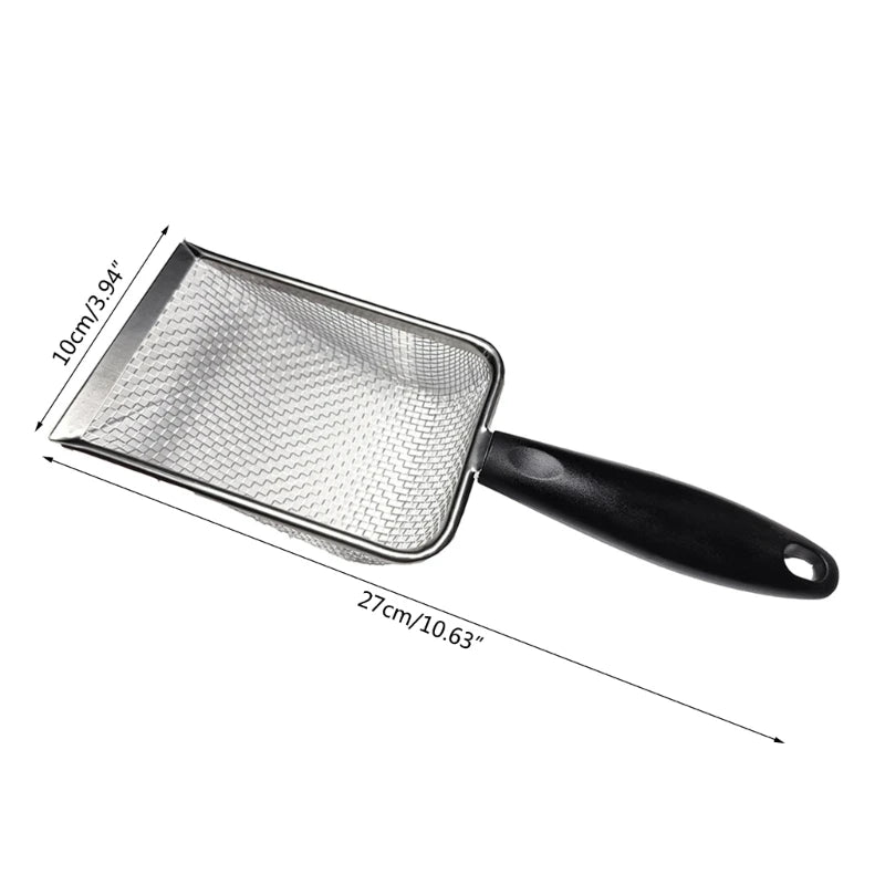 Metal Sand Shovel - Stainless Steel Fine Mesh