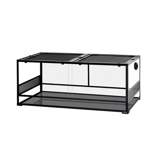 90 gallon Tank Reptile Terrarium w/ Sliding Front Doors