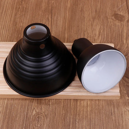 Reptile Light Fixtures Animals Heat Lamp Protector Lampshade Shell Metal Supplies Reflector Dome Heating Habitat Lighting