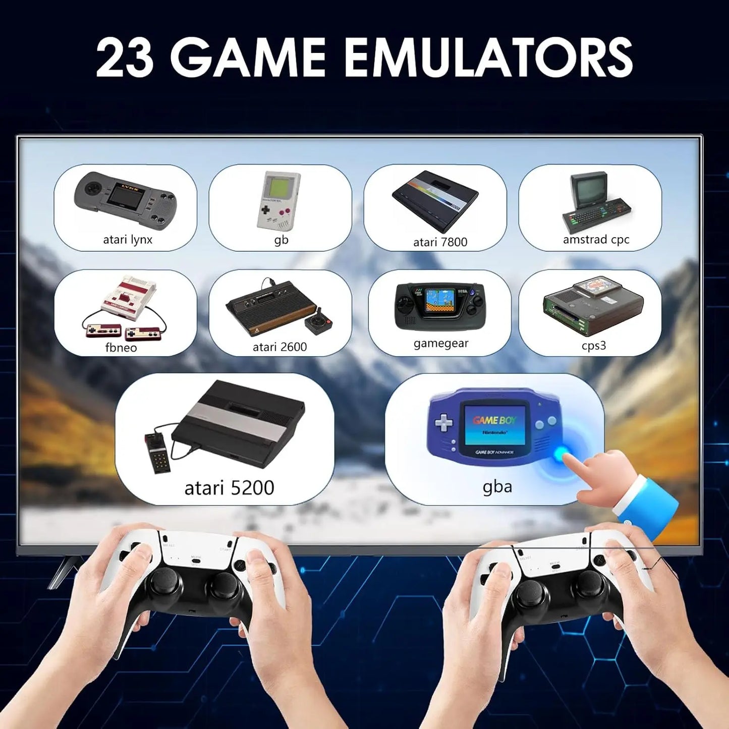 2026 New Retro Gaming Console with 23 Emulators & 20,000+ Built-in Games