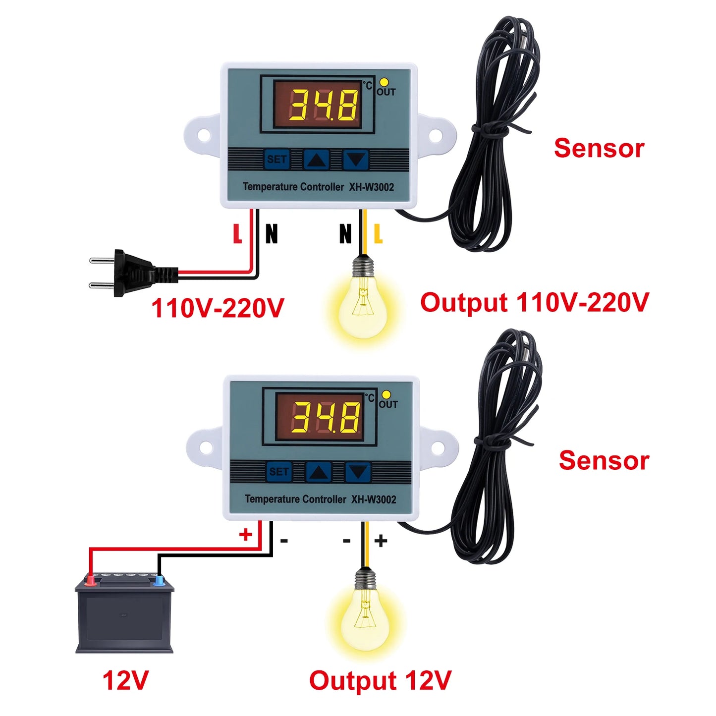 Pet Reptile Thermostat High-precision