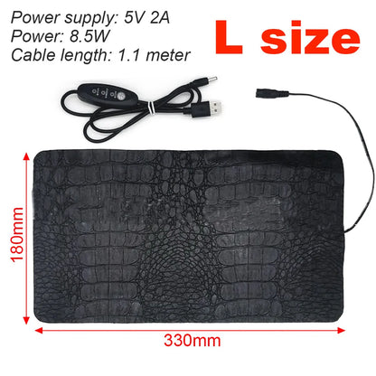 Pet Reptile Electric Heating Pad - Adjustable 3 gear temperature Controller