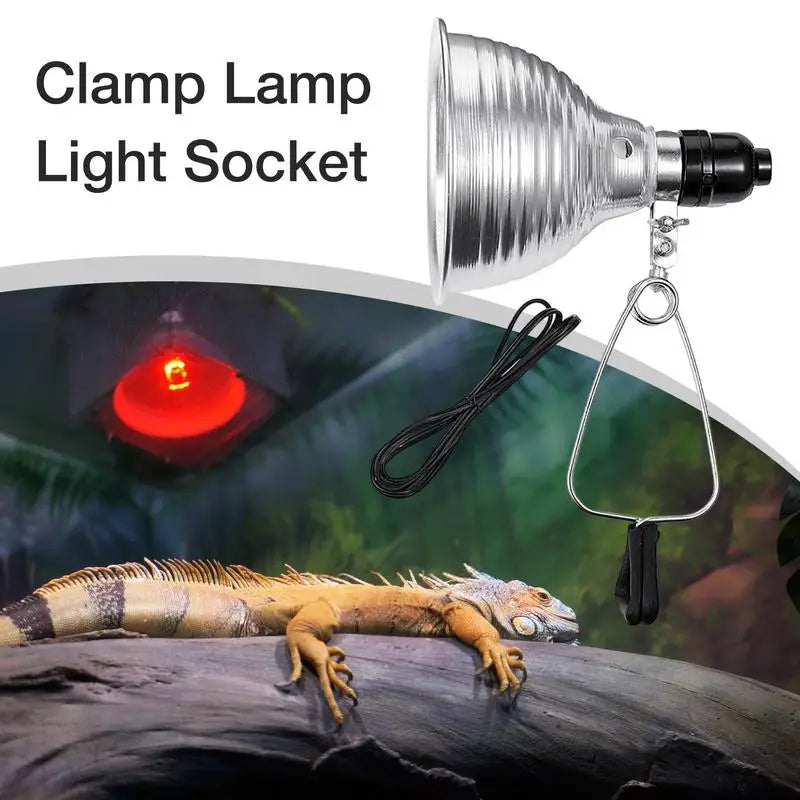 Reptile Lamp Set-Lighting 300W-Aluminum Reptile Heating Lamp Stand