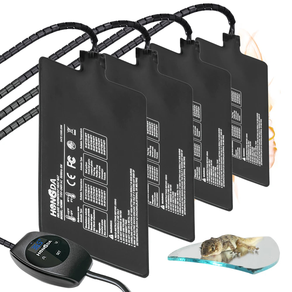 6W 11W 23W 36W Reptile Heat Mat with Thermostat for Indoor Terrarium