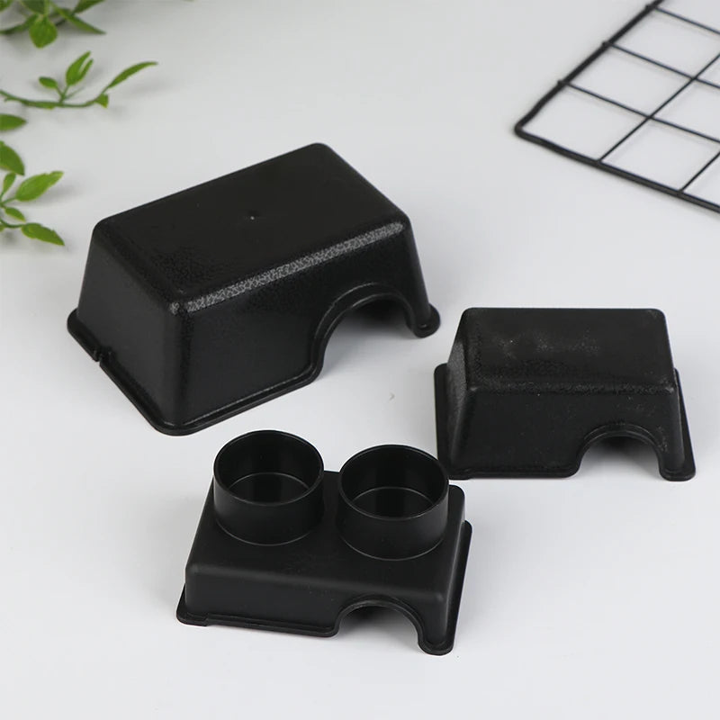 Reptile Enclosure Black Ventilation Hiding Cave