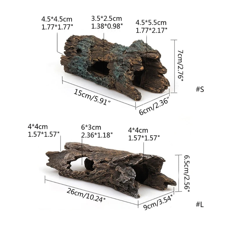 Reptiles Hideout Tree Trunk