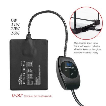 6W 11W 23W 36W Reptile Heat Mat with Thermostat for Indoor Terrarium